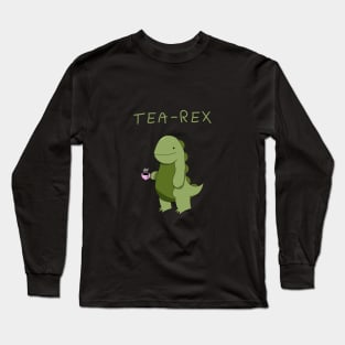 Relaxing Tea-Rex Long Sleeve T-Shirt